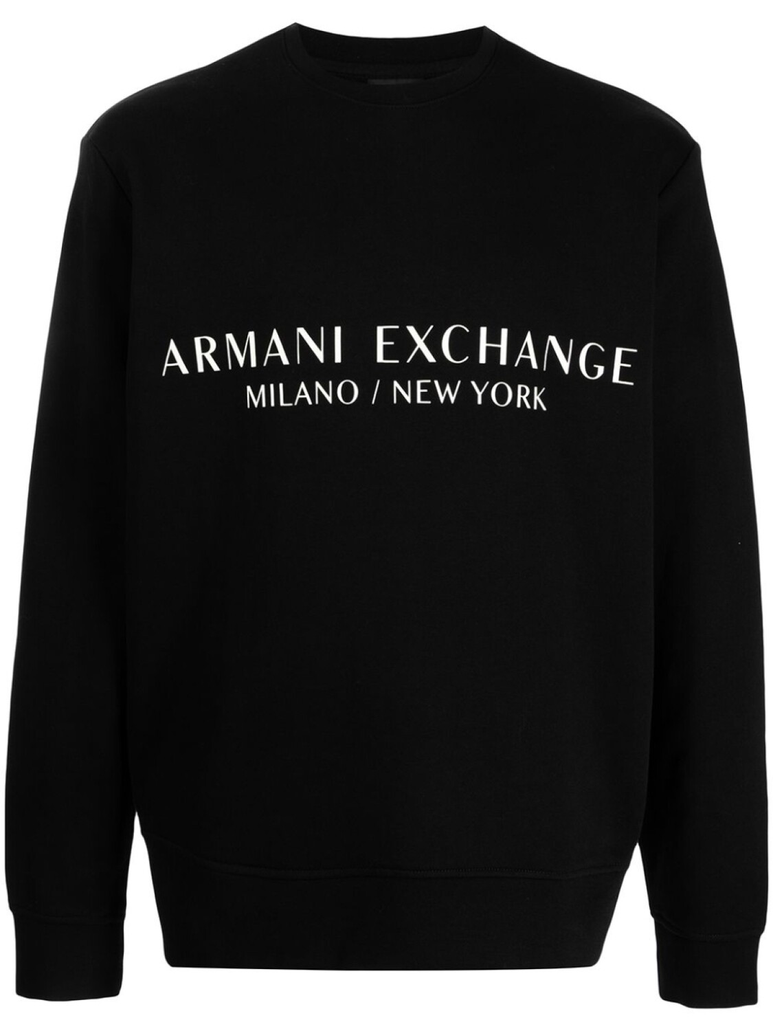

Толстовка с круглым вырезом и логотипом Armani Exchange, черный