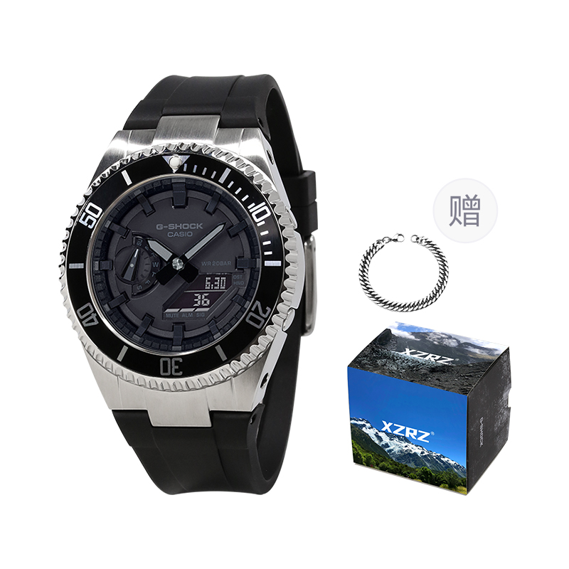

Унисекс часы CASIO серии с двойным дисплеем жидкокристаллическим/аналоговым черные