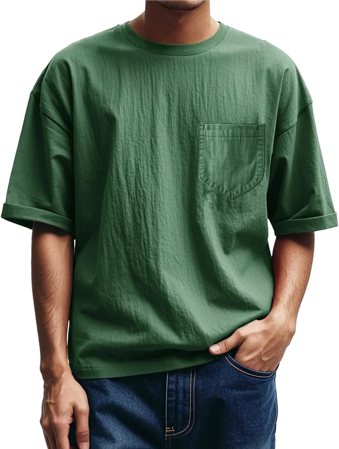 

Футболка мужская летняя с коротким рукавом, мягкая, casual, с карманом YSERB