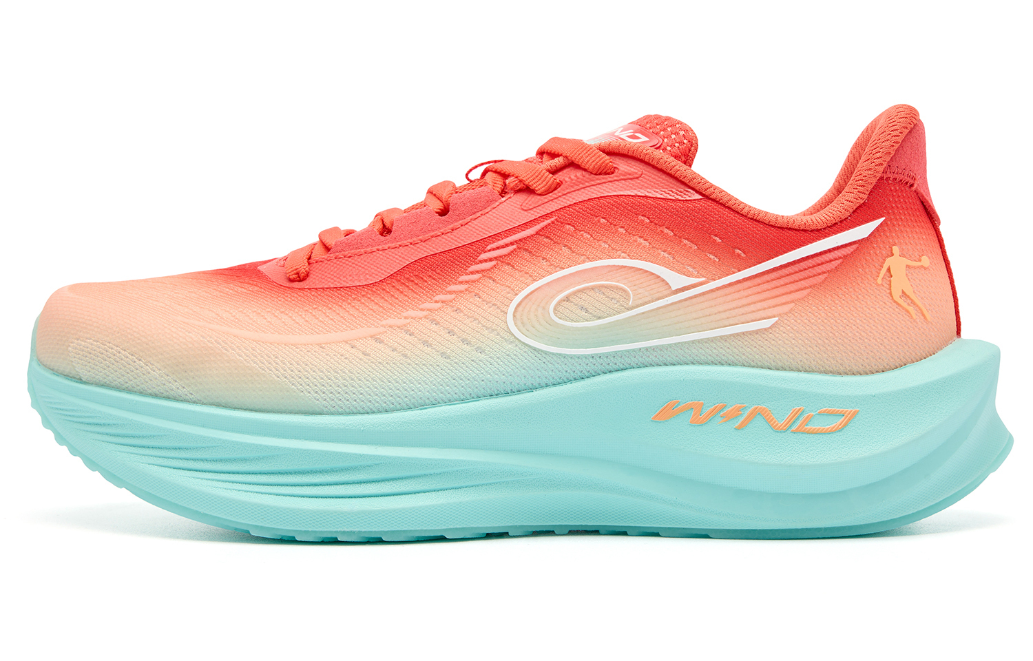 

QIAODAN Женские кроссовки Strong Wind 3TR Low top Dan Orange Lake Blue