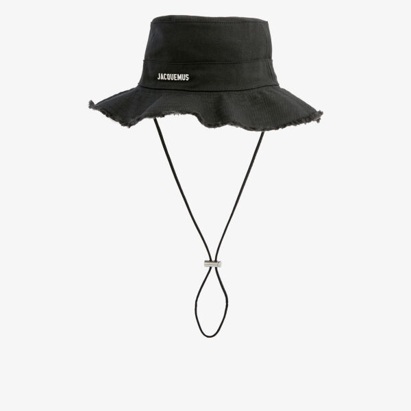 

Хлопковая панама Le Bob Artichaut с бляшкой-логотипом Jacquemus, черный