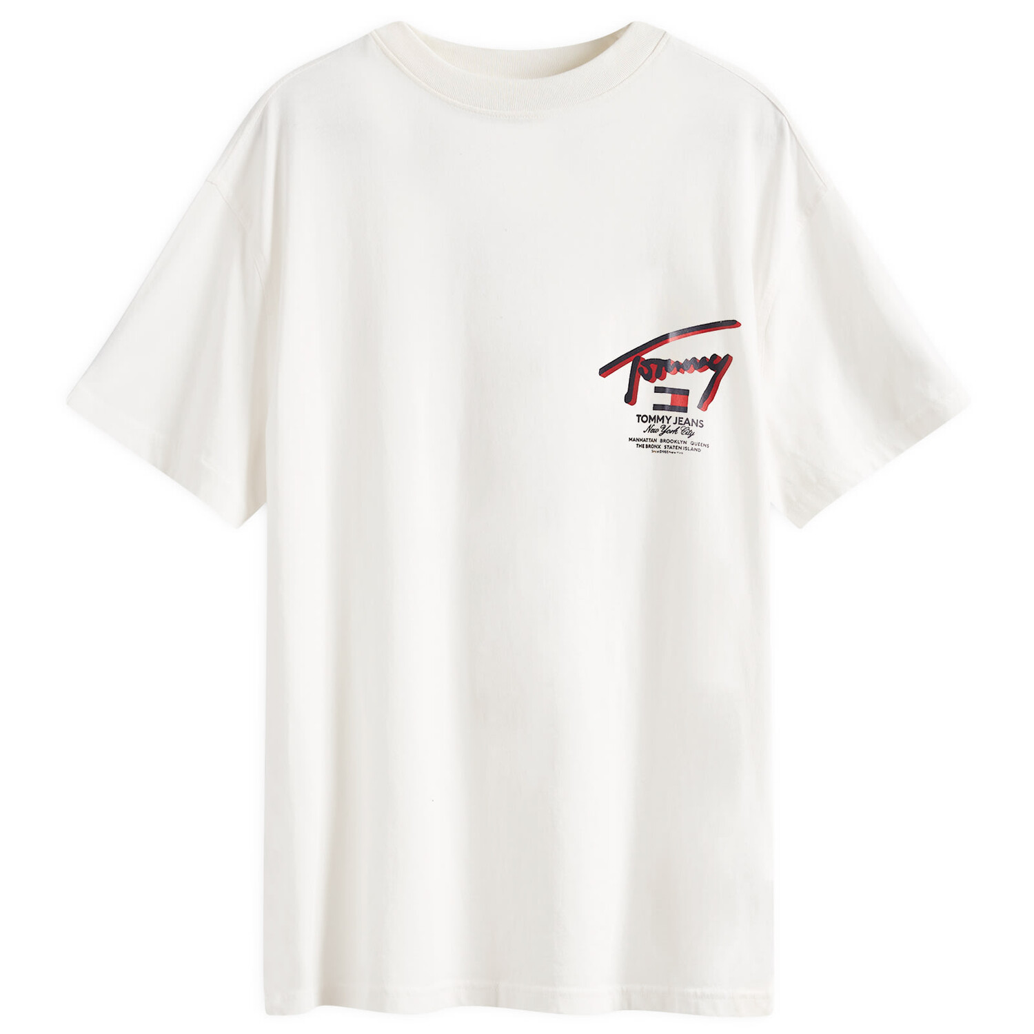 

Футболка Tommy Jeans 3D Signature T-Shirt, цвет Ancient White