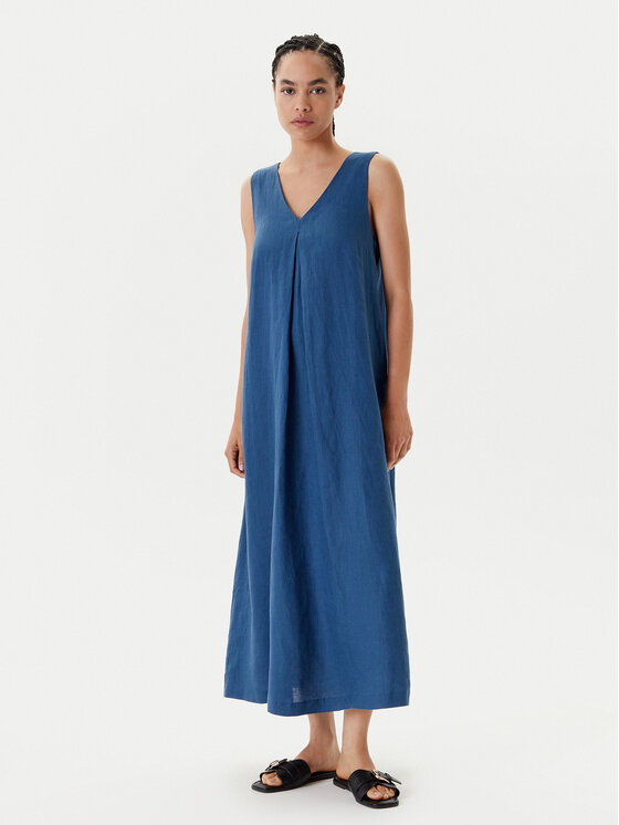 

Летнее платье свободного покроя 4AGHDV07C United Colors Of Benetton, синий