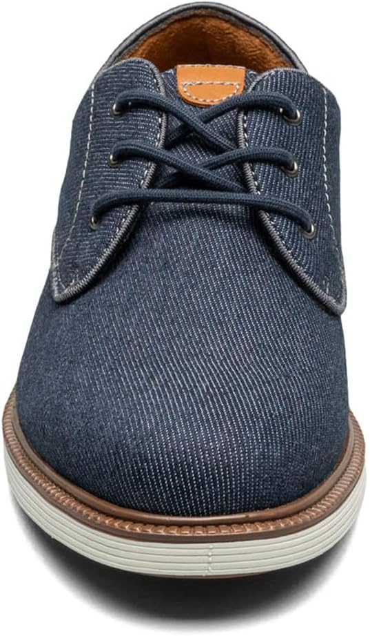 Детские оксфорды Florsheim Boys Highland Canvas с простым носком (для малышей/младших и старших детей), темно-синий — фото 3