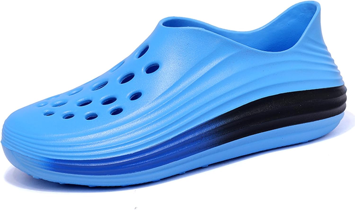 

Мужские слипоны из пены с вырезами, стиль Foam Runner, легкие, прочные, из материала EVA, дышащие, мягкие пляжные сандалии с вентиляцией для мужчин Inkuil, синий