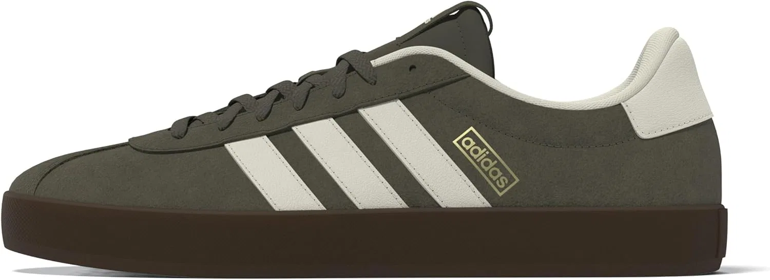 Мужские кроссовки Adidas Vl Court 3.0, Olive Strata Cream White Gum5 — фото 2