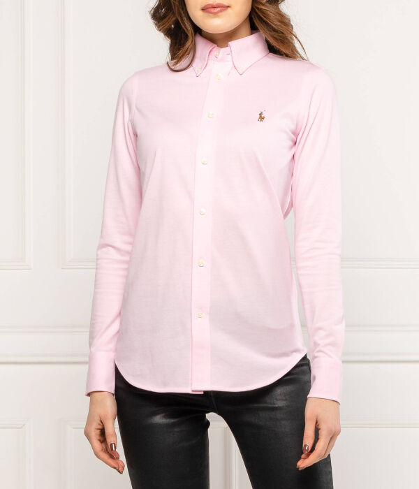 Рубашка рубашка Хайди Slim fit Polo Ralph Lauren, розовый — фото 3