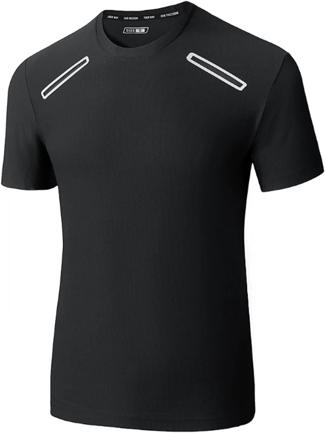 

Футболка с коротким рукавом для мужчин, лето-осень, crewneck, спортивная, для бега, quick dry