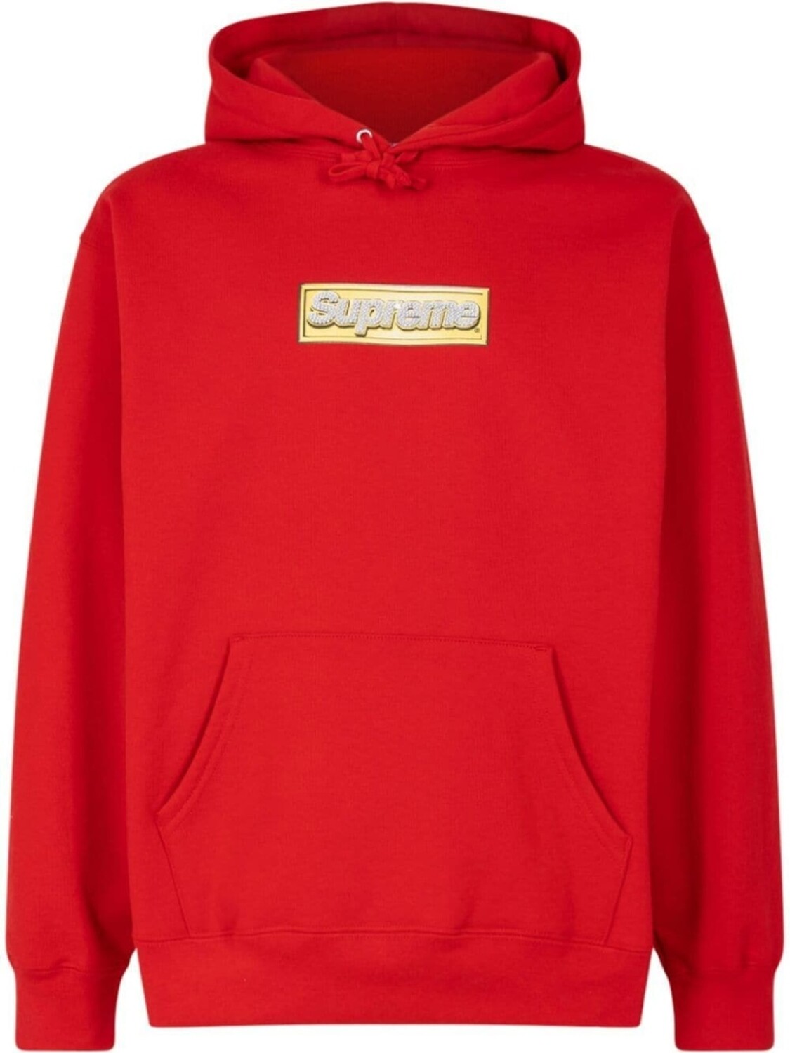 

Supreme худи Bling Box Logo, красный