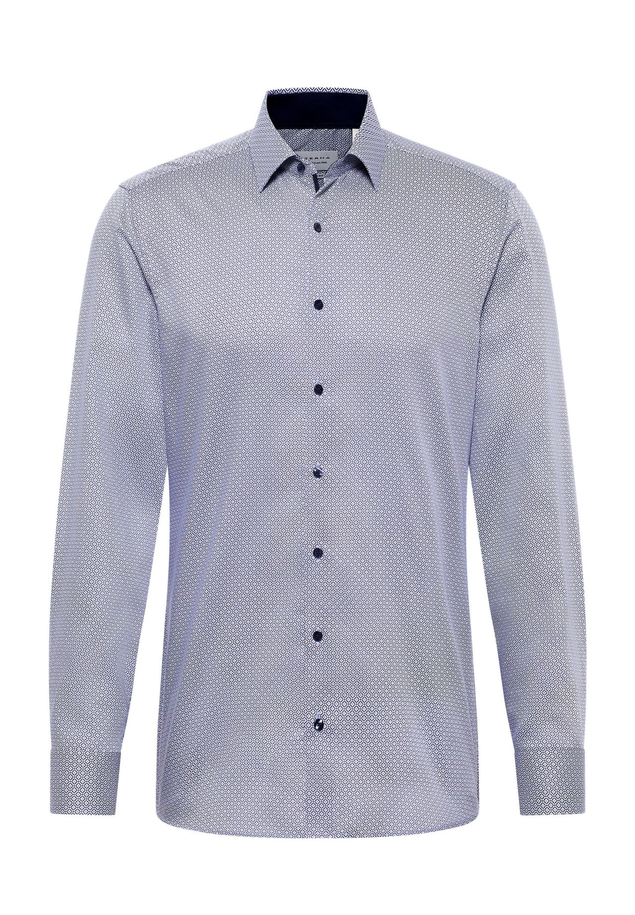 

Хлопковая рубашка SLIM FIT ETERNA, цвет Blau/hellblau