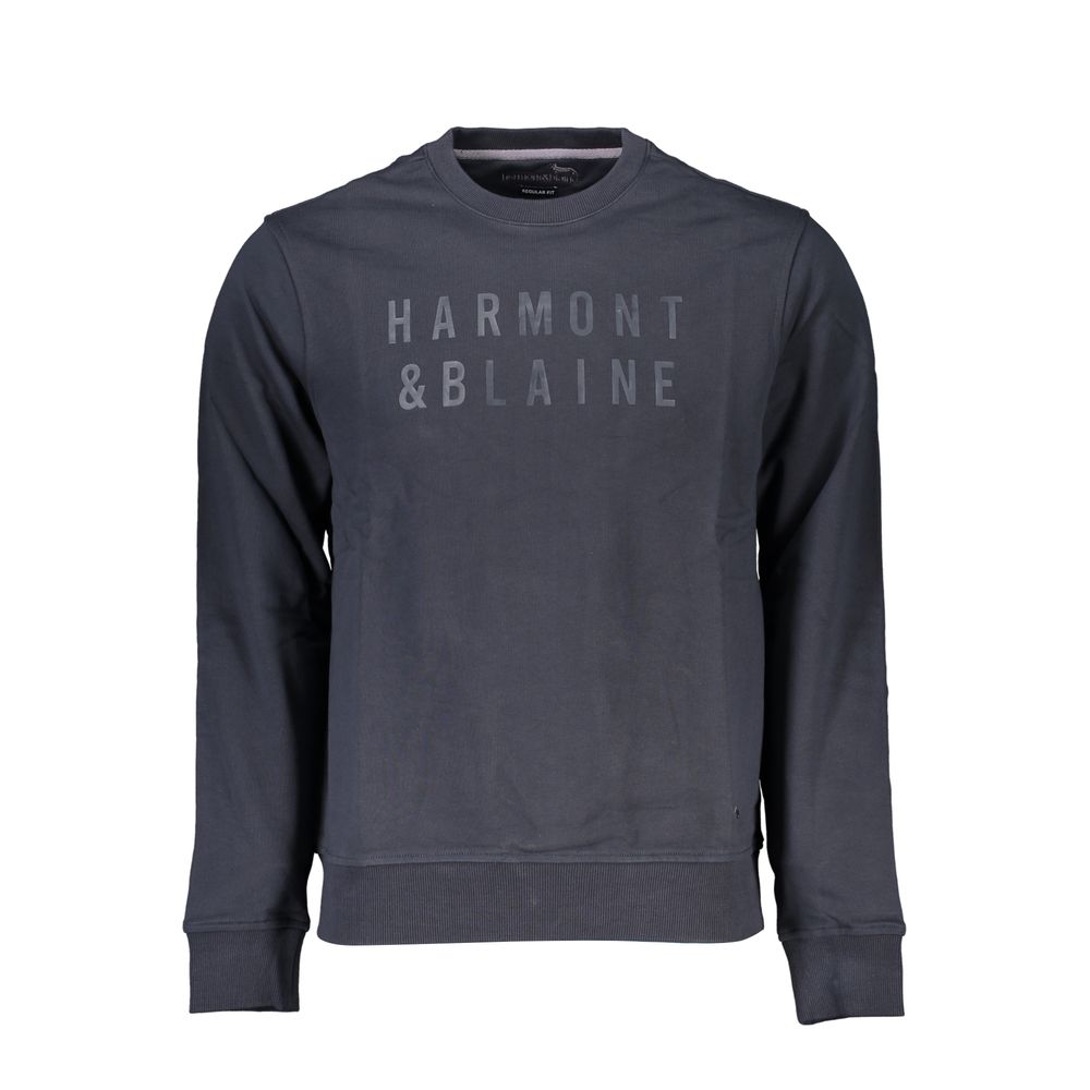 

Элегантная синяя толстовка с круглым вырезом Harmont & Blaine