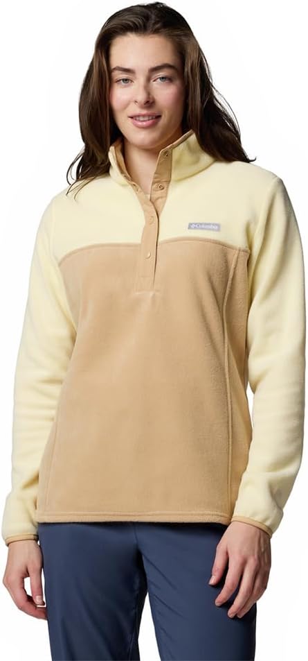 

Columbia женская куртка Benton Springs 1/2 Snap Pullover, Canoe/Lemon Wash