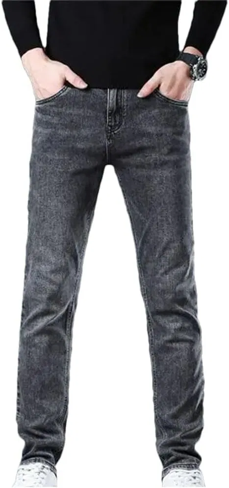 Джинсы свободные, Men's Retro, серый