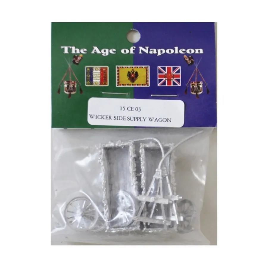 

Вагон снабжения — плетеные борта, Age of Napoleon - Assorted - Equipment (15mm) (Blue Moon)
