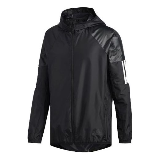 

Куртка m wind fz jkt training sports hooded jacket black Adidas, черный