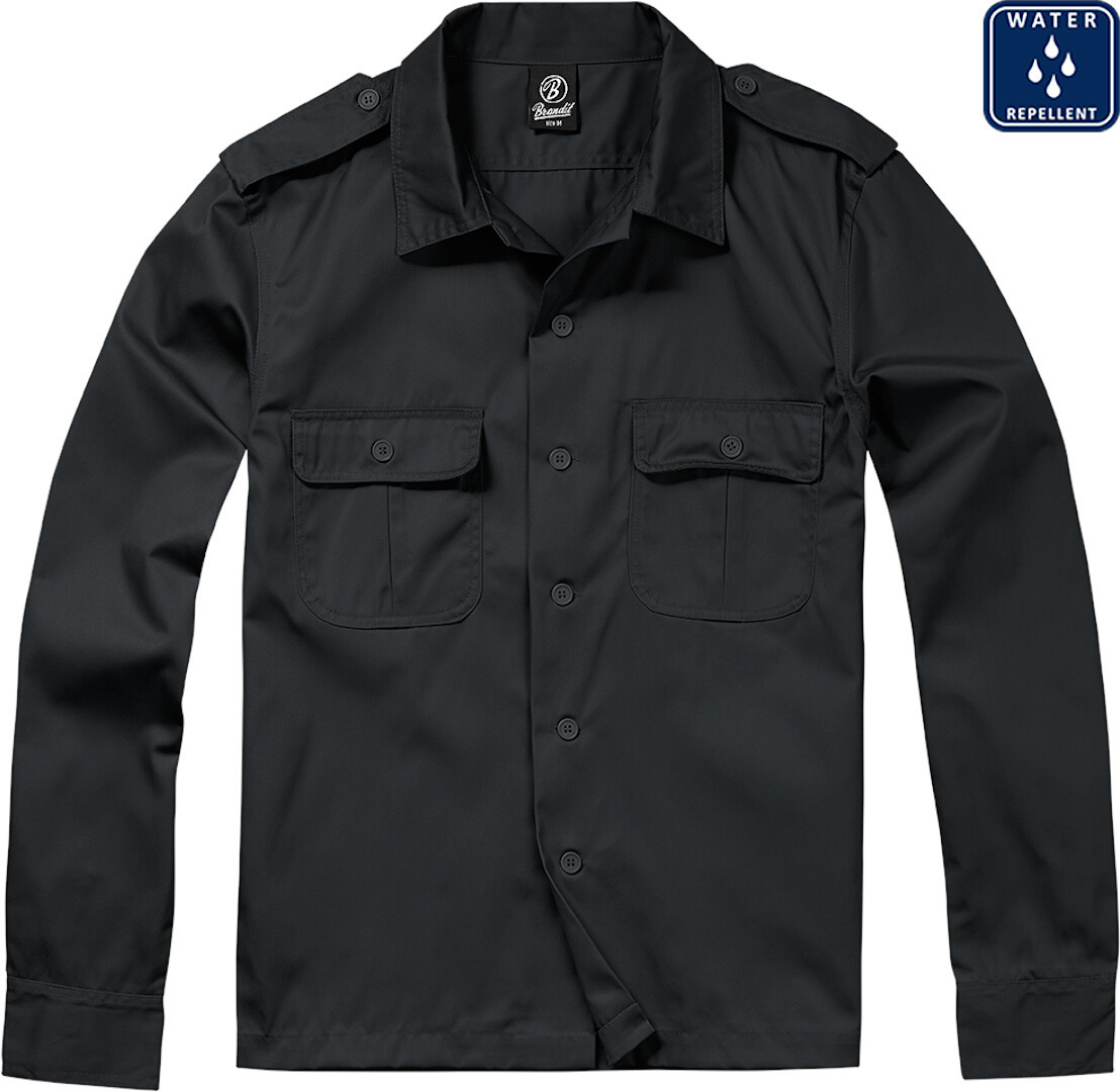 

Рубашка Brandit US longsleeve Shirt, черный