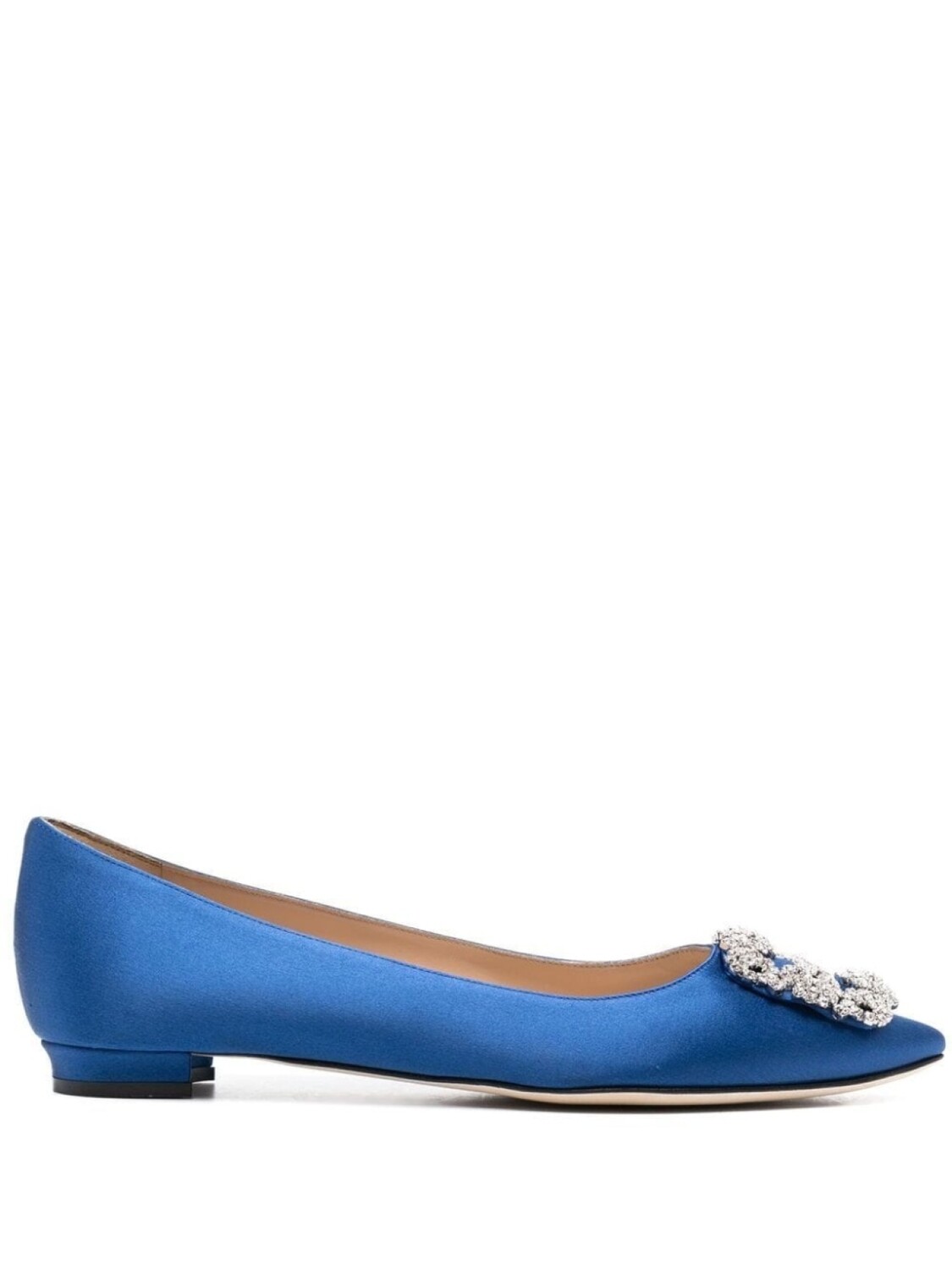 

Manolo Blahnik балетки Hangisi с пряжкой, синий