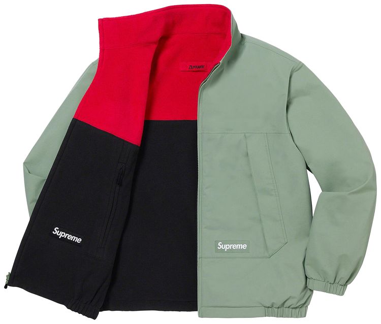 Двусторонняя куртка Supreme GORE-TEX с подкладкой Polartec, зеленый — фото 3