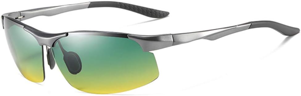 

Поляризованные очки GUZTAG для мужчин и женщин – очки для вождения в ночное время/солнцезащитные очки с алюминиевой оправой, спортивные солнцезащитные очки G GUZTAG, Gray Green Yellow