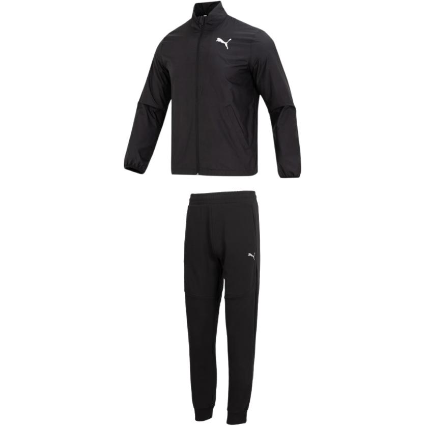 

Повседневный спортивный костюм мужской топ+черные брюки PUMA, черный