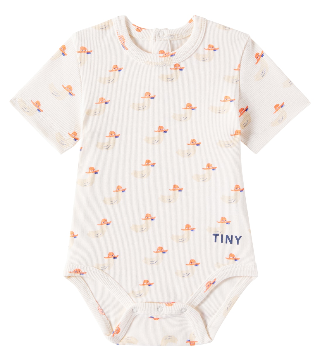 

Боди Baby Ducks из хлопкового трикотажа Tinycottons, Off-White