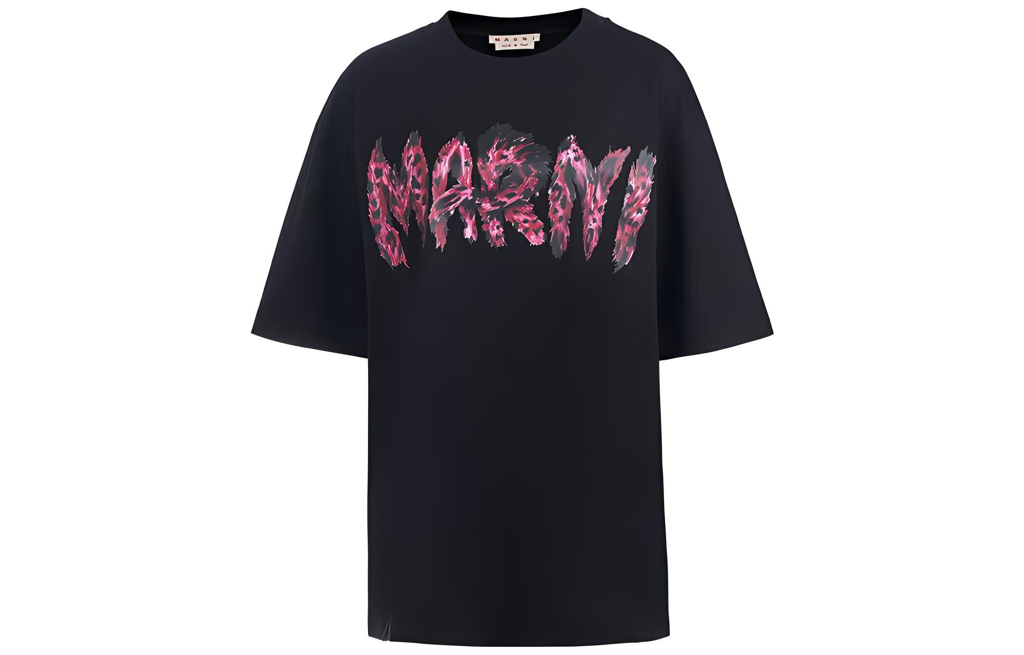 

MARNI Футболка женская черная, Черный, MARNI Футболка женская черная