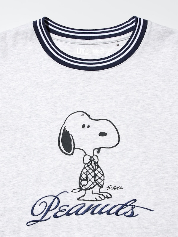 Футболка UT с графикой Peanuts Uniqlo, 03 grey — фото 3