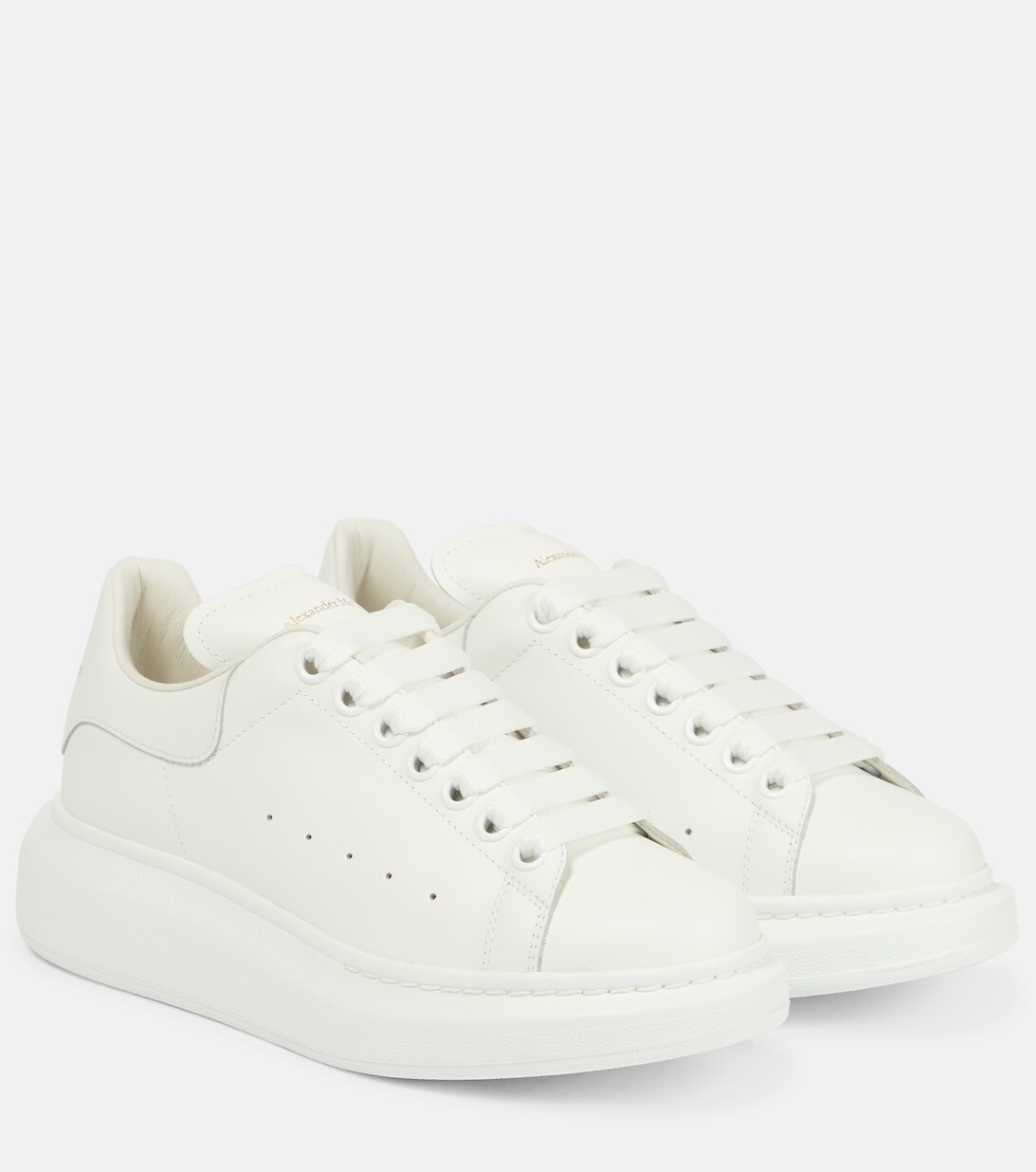 Кожаные кроссовки Alexander McQueen, белый