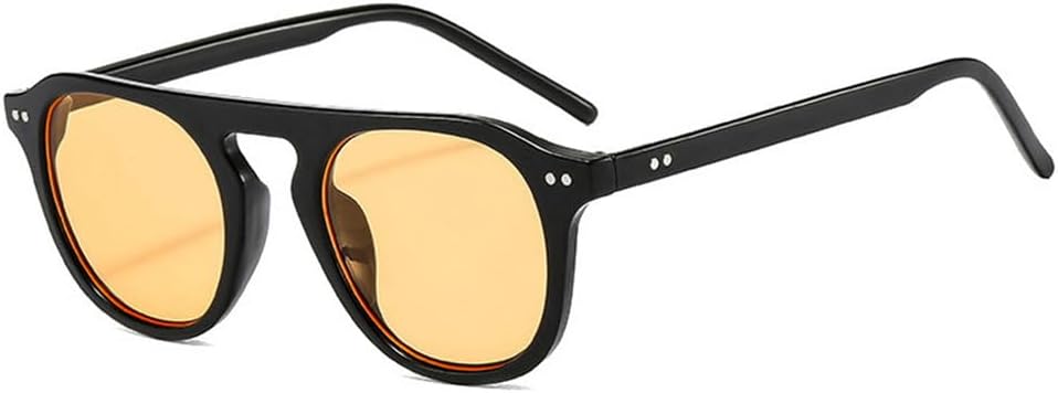 

Женские солнцезащитные очки с заклепками, желейного цвета, мужские очки с защитой от УФ-излучения UV400, для занятий спортом на открытом воздухе, бега и езды generic, Black Yellow