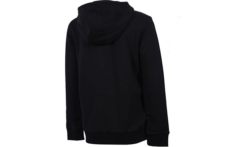 Худи (GS) adidas B Bl Hd Large Logo Printing Sports Boy Black — фото 2