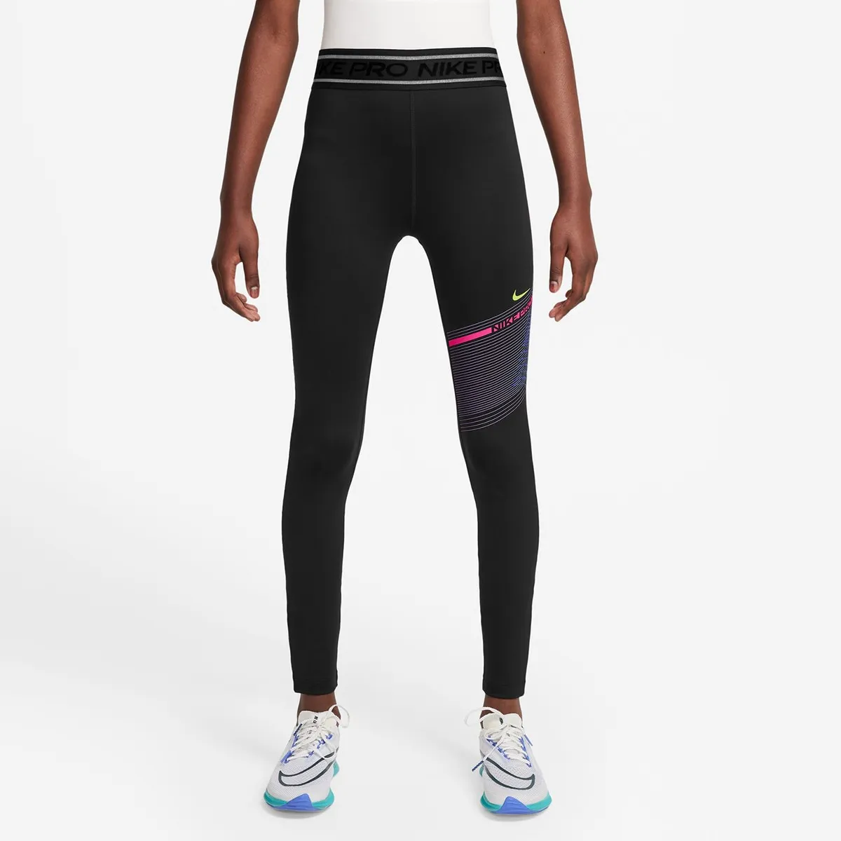 

Длинные леггинсы для девочек Nike Pro, черный