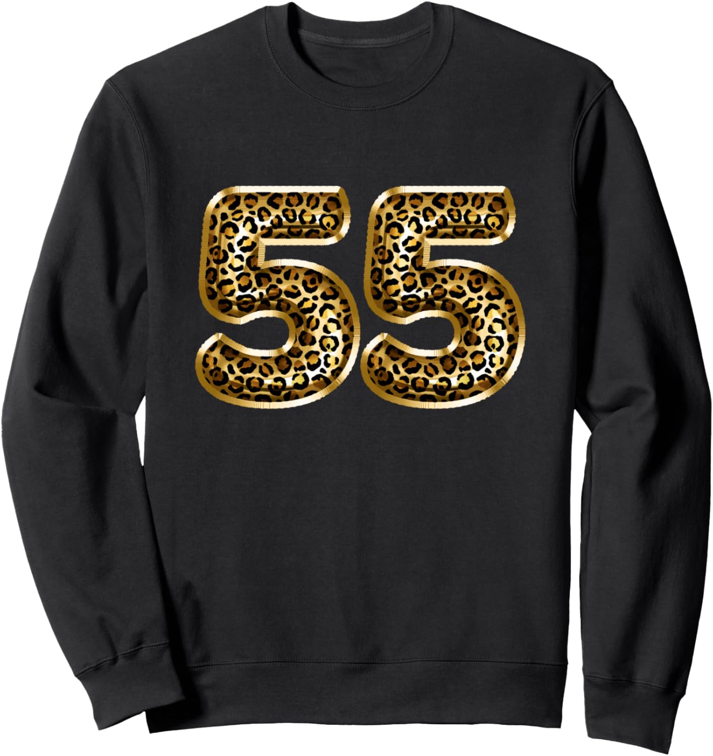 

Подарок на 55-летие: толстовка с леопардовым принтом 55 55Th Birthday T-Shirt Nyc, черный