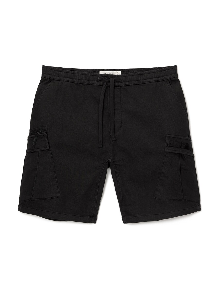 

Брюки-карго свободного кроя Pull&Bear, черный