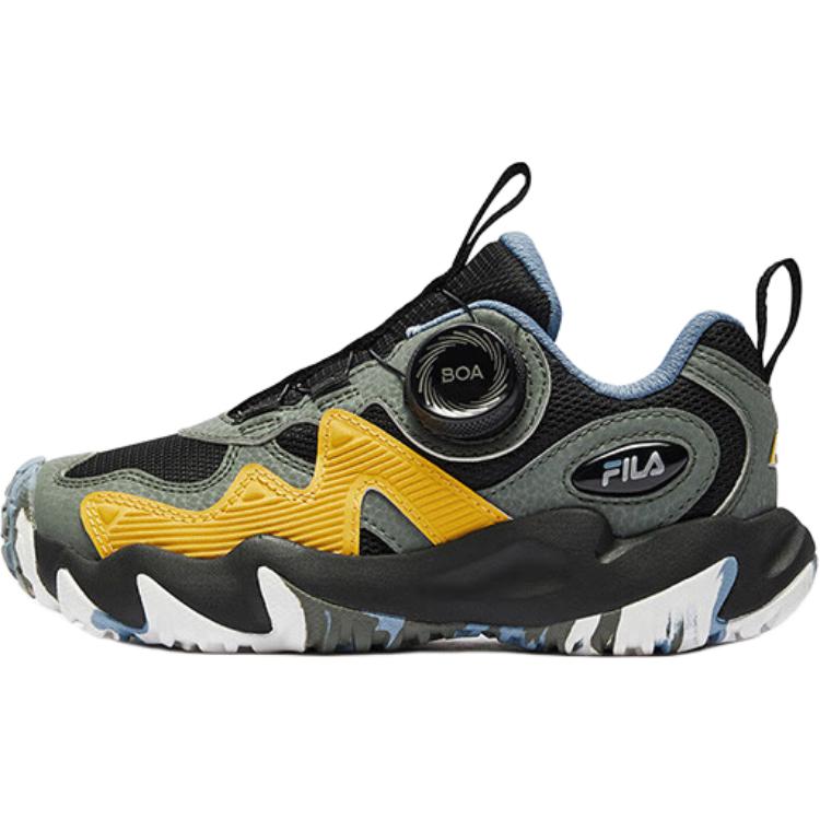 

FILA KIDS Детские кроссовки с низким верхом, устойчивые к износу и скольжению, черно-серые, для детей 3–7 лет
