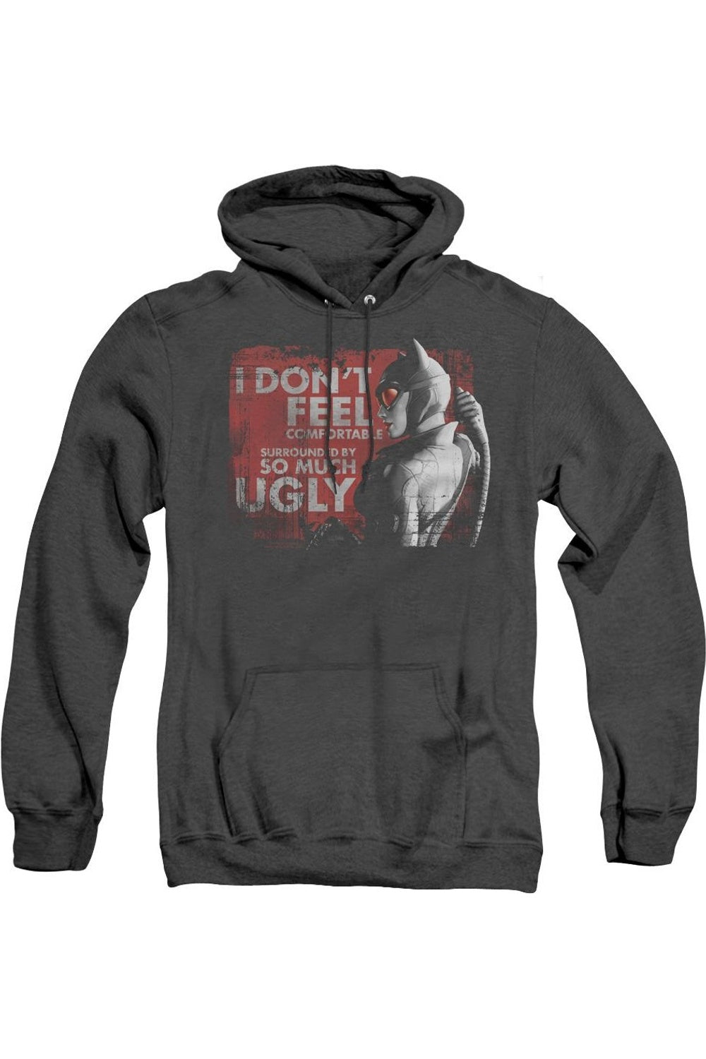 

Batman Arkham City So Much Ugly Adult Heather Hoodie / Толстовка с капюшоном Gildan, черный