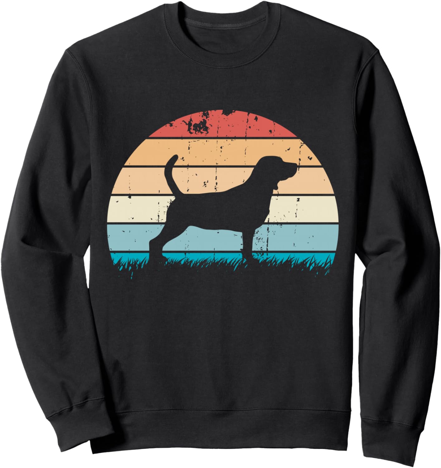 

Винтажная ретро-толстовка Beagle Sunset Funny Beagle Gifts For Dog Lovers And Owners, черный