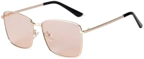 

Солнцезащитные очки для женщин 2027 года, квадратная форма, пластиковая оправа, прозрачные линзы, защита от УФ-излучения UV400, модные очки для вождения MTZJH, C5