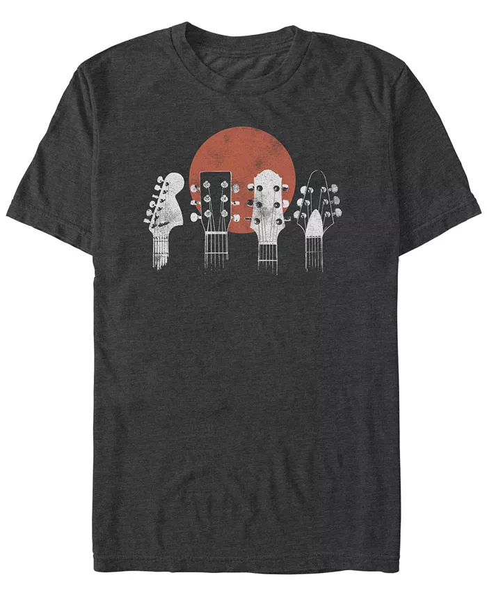 

Мужская футболка с гитарными головами с коротким рукавом Fifth Sun, серый