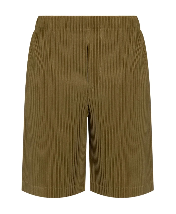 

Зеленые плиссированные брюки с эластичным поясом Issey Miyake, зеленый