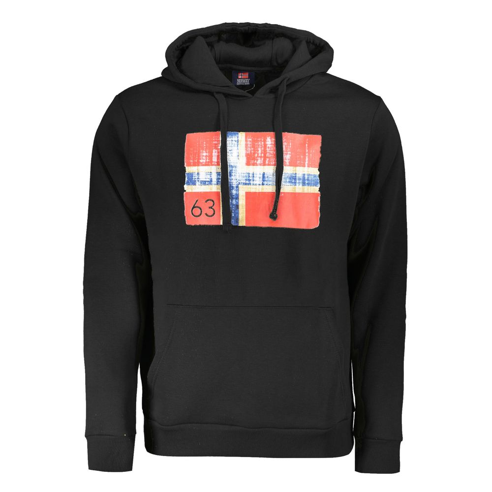 

Черный хлопковый мужской свитер Geographical Norway