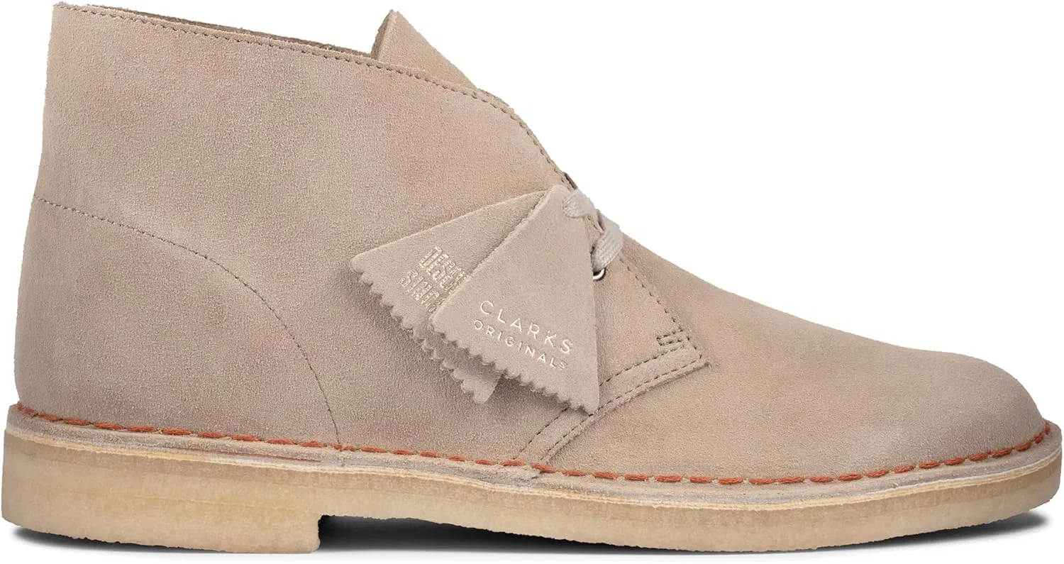 Ботинки Chukka Clarks Wallabee, песочная замша — фото 3