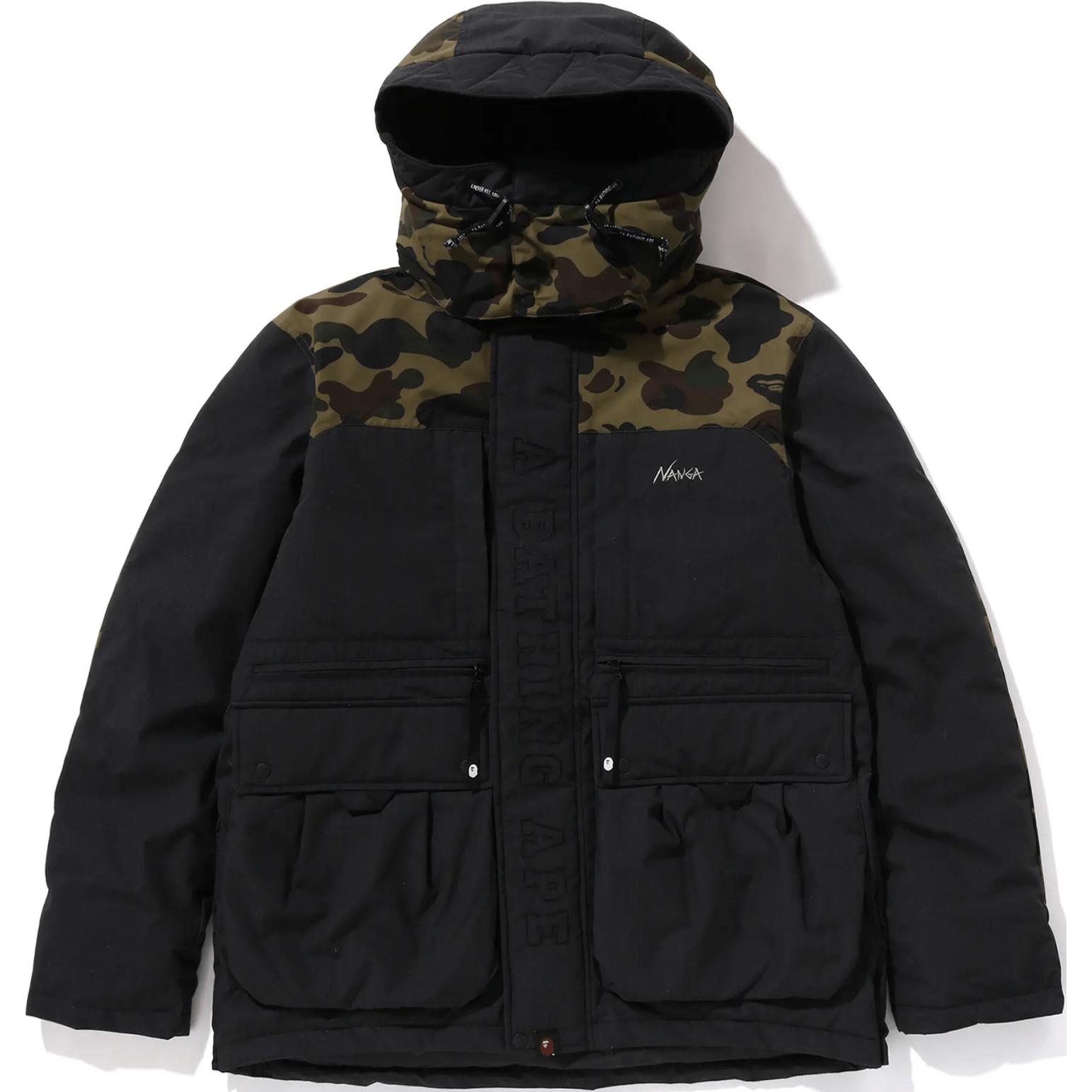 

A BATHING APE Куртка пуховая Bape X Nanga Hinoc, Black