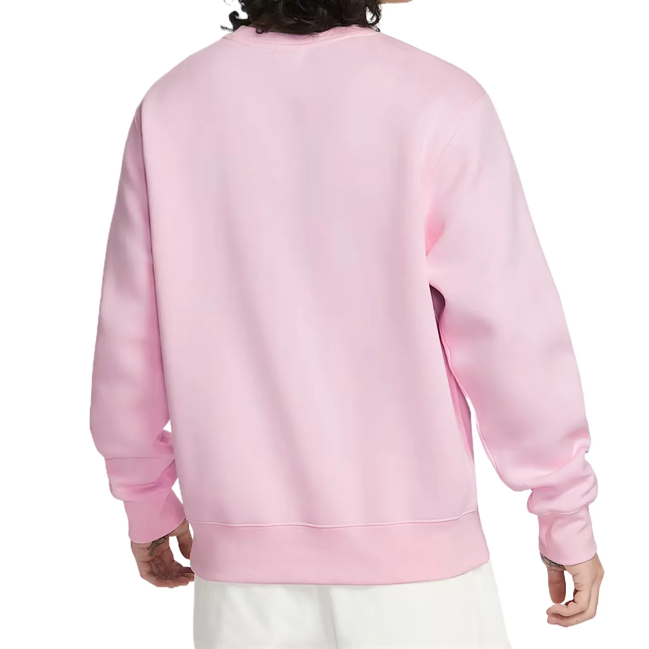Nike Толстовка Club Sweatshirts мужская Foam Powder/white с круглым вырезом — фото 3