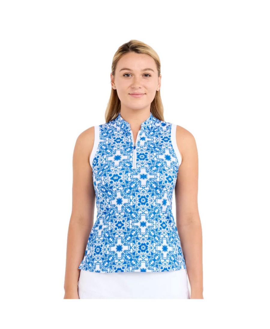 

Женская поло-рубашка без рукавов Miss Santori для гольфа Sofibella, Sandra tiles