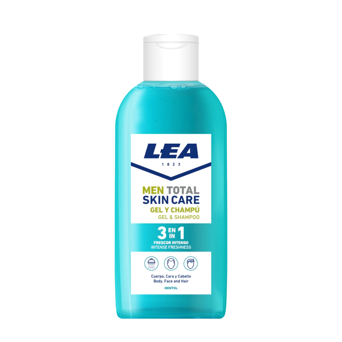 

Гель для душа men total skin care gel y champú frescor intenso Lea, объем 100 мл