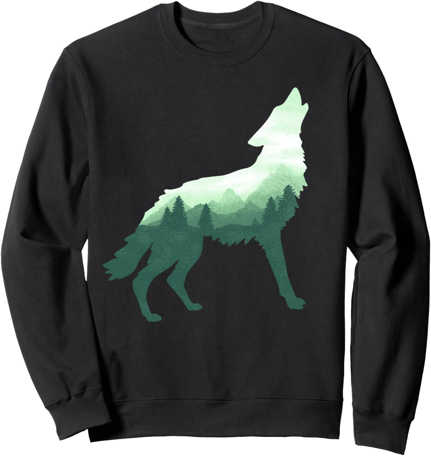 

Толстовка с изображением волка, дикого животного и художественным графическим рисунком на тему природы Dramabite, черный