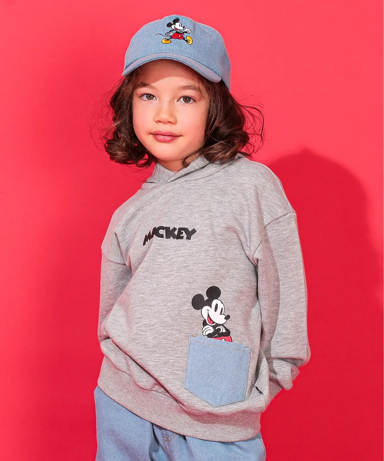 Детская джинсовая пайетка-худи Disney BABYDOLL, 80-160 см, другой цвет — фото 4
