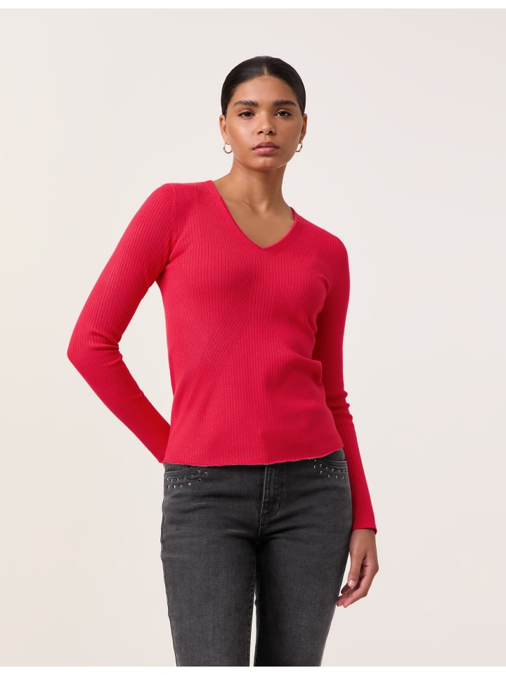 

Пуловер TAIFUN Pullover Langarm Rundhals, цвет Cherry Red