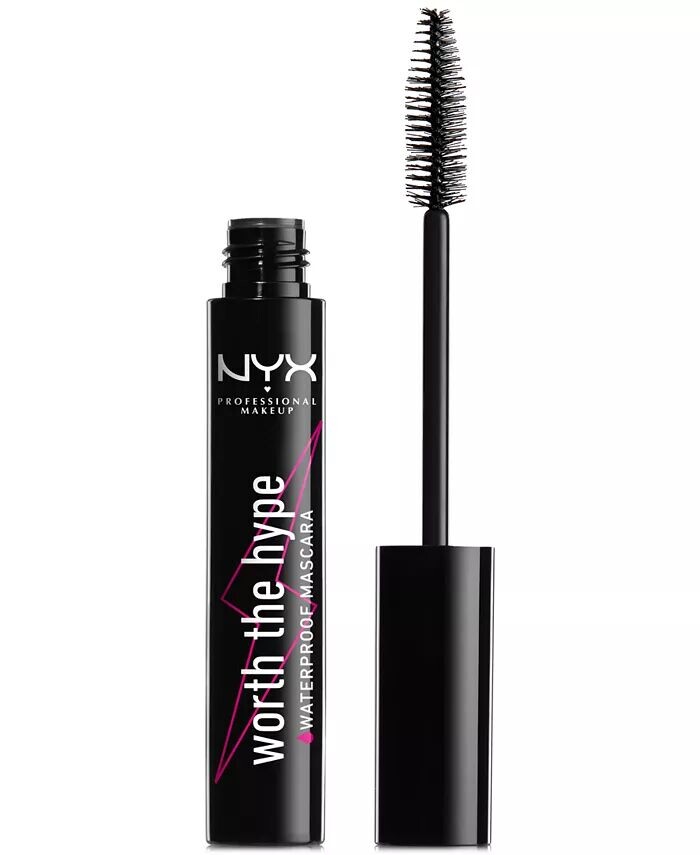 

Водостойкая тушь для ресниц Worth The Hype Nyx Professional Makeup, цвет Black