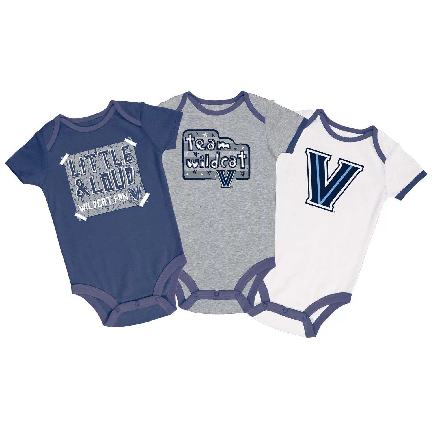 

Комплект из 3 боди для младенцев Champion темно-синего/серого/белого цвета Villanova Wildcats Champion, Синий, Комплект из 3 боди для младенцев Champion темно-синего/серого/белого цвета Villanova Wildcats Champion